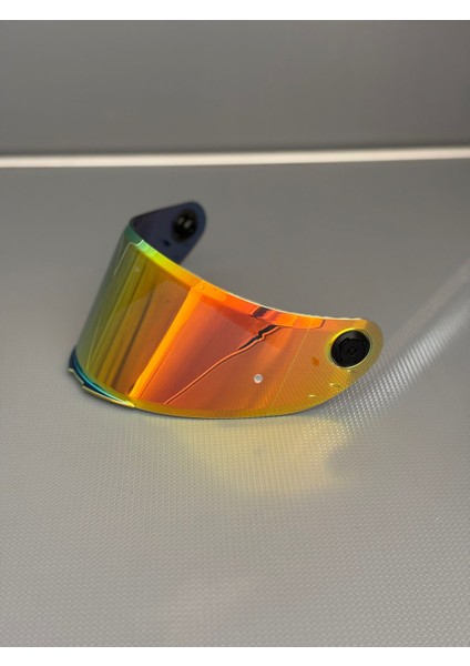 mt Helmet mt V14B Uyumlu Kask Camı Vizörü - Redgold (Kırmızı-Altın Iridyum) | Revenge 2 S, Thunder 4 Sv, Breaker Sv, Stinger 2 Uyumlu (V14 ile Farklı!)