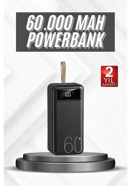 Hızlı Şarj 4 Çıkışlı Powerbank 60.000 Mah Taşınabilir Dijital Göstergeli fiyatları