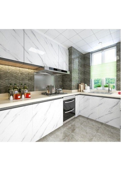 Mermer Desenli Yapışkanlı Folyo Sticker Masa Tezgah Duvar Kağıdı Su Geçirmez Folyo modelleri