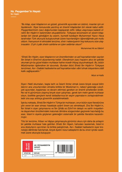 Hz. Peygamber’in Hayatı - İbn Hişâm fiyatları