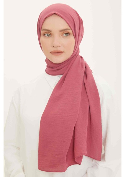 Trend Koyu Pembe Tek Renk Cazz Şal 4035