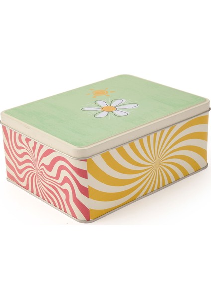 Çiçek Serisi Metal Hediye Kutusu - Renkli - 16,5x9 cm fiyatları