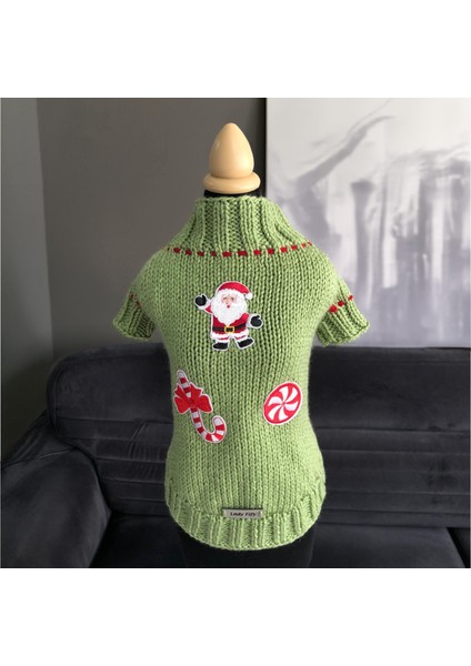 Kedi ve Köpek Için Açık Yeşil Yeni Yıl / Noel Kazağı fiyatları