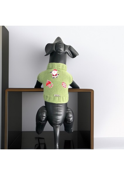 Kedi ve Köpek Için Açık Yeşil Yeni Yıl / Noel Kazağı fırsatları