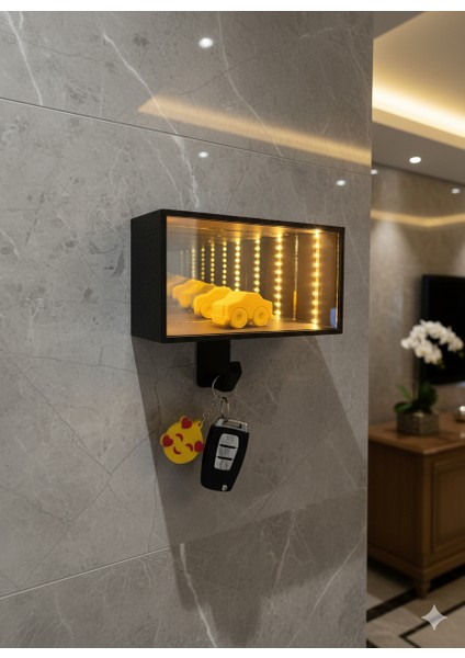 Işıklı Sonsuzluk Efektli Dekoratif Anahtarlık Askılığı / Hot Wheels Standı fiyatları