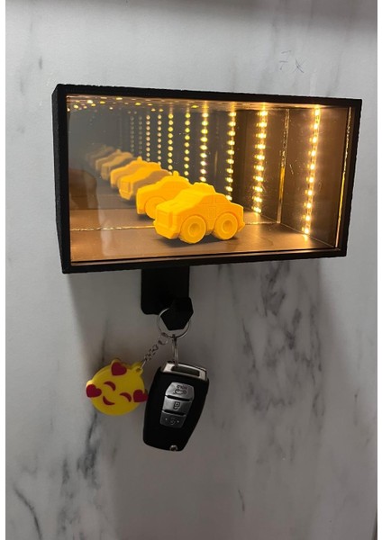 Işıklı Sonsuzluk Efektli Dekoratif Anahtarlık Askılığı / Hot Wheels Standı indirimleri