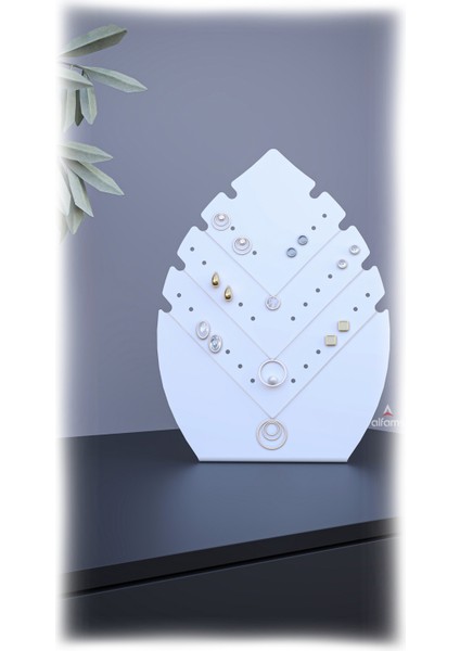 Yaprak Formlu Metal Küpe Standı – Masaüstü Takı ve Aksesuar Düzenleyici fırsatları