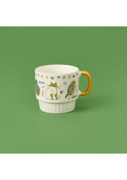 Renkli Porselen Kupa - Asorti - 420 ml modelleri