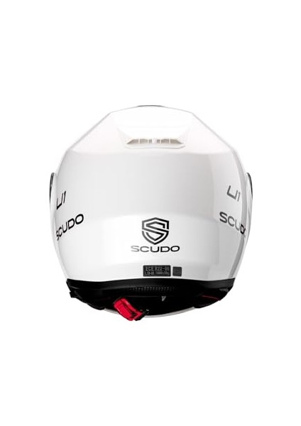 Modüler Çene Açılır Kask Güneş Vizörlü Ece 22.06 Beyaz M