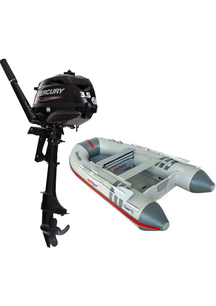 300 Ahşap Tabanlı Şişme Bot + Mercury 3.5 Hp Deniz Motoru