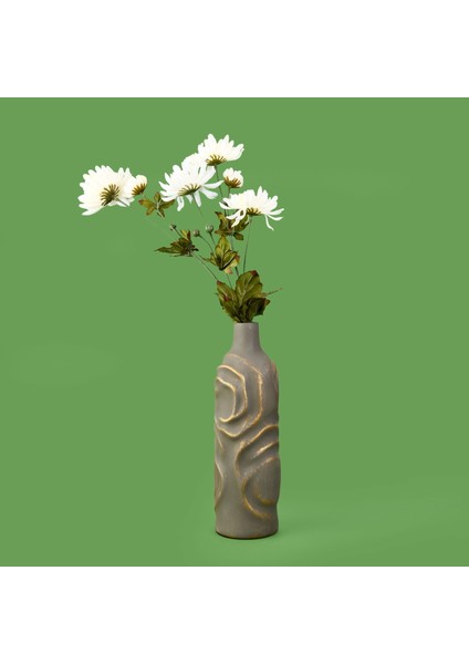 Deco Krizantem Dal Çiçek - Krem - 84 cm