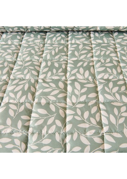 Soft Sylvara Çok Amaçlı Çift Kişilik Yatak Örtüsü Seti - Yeşil fiyatları