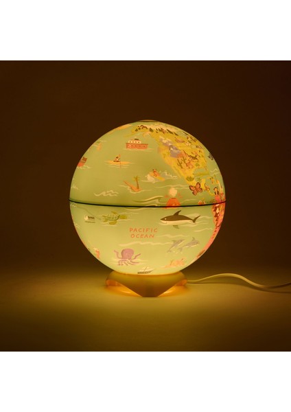 My Wild World Globe Abajur - Renkli - 26 cm