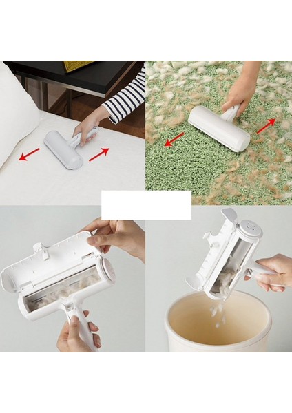 Hazneli Tüy Toplama Rulosu Evcil Hayvan - Elbise Kıl Tüy Toplayıcı - Tarak Hediyeli fırsatları