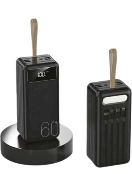 Powerbank 60.000 Mah Taşınabilir Şarj Hızlı El Fenerli Dijital Göstergeli modelleri