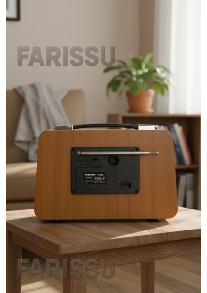 Nostaljik Tasarımlı, Modern Özellikli Everton RT-880BT Bluetooth Hoparlör ve Radyo fırsatları