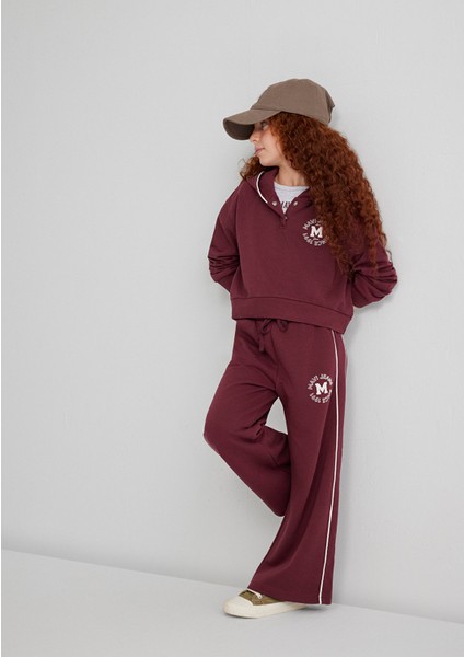 Mavi Jeans Baskılı Bordo Eşofman Altı 7010032-70393