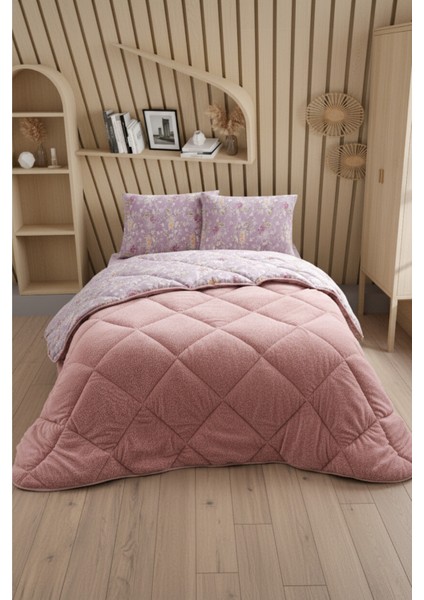 Nordelle Battal Boy Lüx Wellsoft Yorgan Çift Taraflı - 2 Adet Yastık Kılıflı Yorgan Seti 215X235 cm