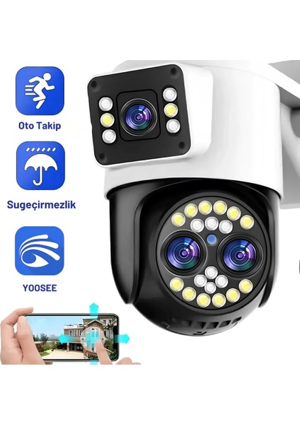 Wı-Fi Dış Mekan Sensör ve Mikrofonlu Akıllı Güvenlik Kamerası modelleri