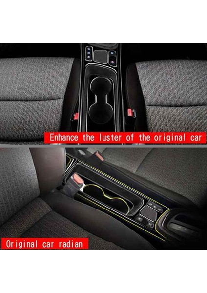 Parlak Siyah Araba Merkezi Konsol Su Kupası Tutucu Dekorasyon Kapağı Toyota Yaris Cross 2021 2022 Rhd Için (Yurt Dışından) modelleri