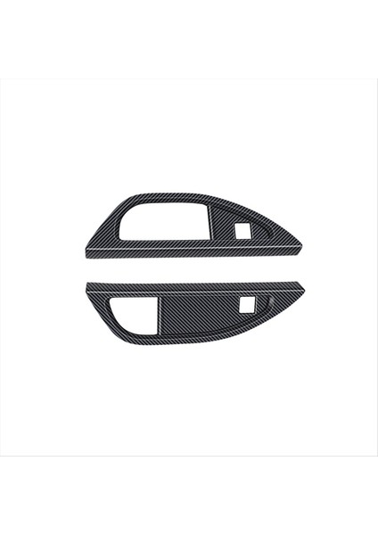 Toyota Alphard/vellfire 40 Serisi 2023+ Üçüncü Drenaj Kupası Çerçevesi Iç Trim Aksesuarları Karbon Fiber Desen (Yurt Dışından)