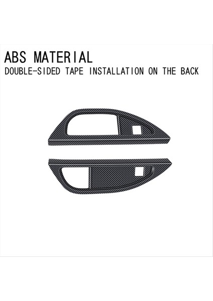 Toyota Alphard/vellfire 40 Serisi 2023+ Üçüncü Drenaj Kupası Çerçevesi Iç Trim Aksesuarları Karbon Fiber Desen (Yurt Dışından) indirimleri