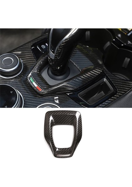 Kuru Karbon Fiber Araç Dişli Vites Paneli Çerçeve Trim Kapak Alfa Için Romeo Giulia Stelvio 2020 2021 Iç Aksesuarlar (Yurt Dışından) indirimleri