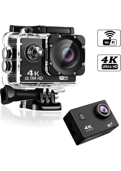 4K Ultra HD Wifi Su Geçirmez Aksiyon Kamerası