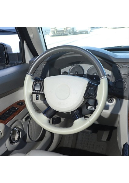 Jeep Grand Cherokee Komutanı Için 2006-2010 Araba Direksiyon Simidi Düğmesi Kapak Döşeme Sticker (Abs Karbon Fiber) (Yurt Dışından) fiyatları