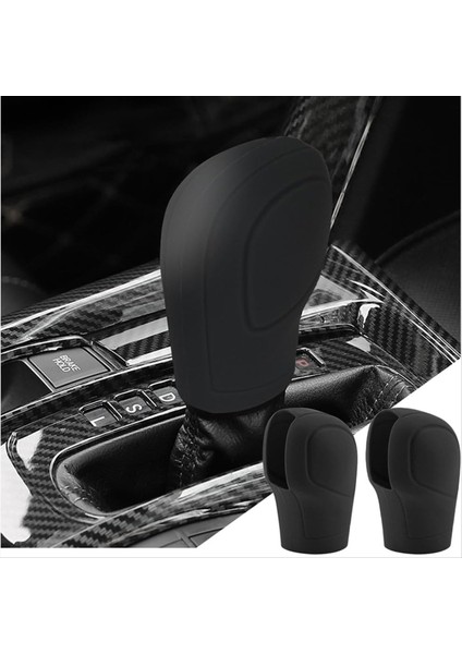 Araba Dişli Vites Düğmesi Kapağı Kayma Önleyici Otomatik Düğme Dişli Çubuk Koruyucusu Evrensel Araç Iç Aksesuarları (Siyah) (Yurt Dışından) modelleri