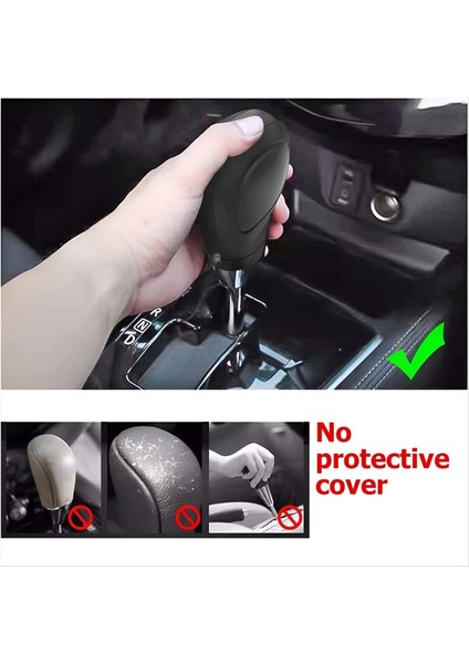 Araba Dişli Vites Düğmesi Kapağı Kayma Önleyici Otomatik Düğme Dişli Çubuk Koruyucusu Evrensel Araç Iç Aksesuarları (Siyah) (Yurt Dışından) fırsatları