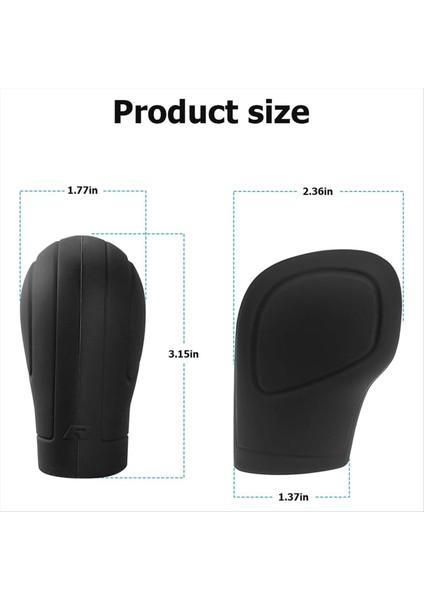 Araba Dişli Vites Düğmesi Kapağı Kayma Önleyici Otomatik Düğme Dişli Çubuk Koruyucusu Evrensel Araç Iç Aksesuarları (Siyah) (Yurt Dışından) indirimleri