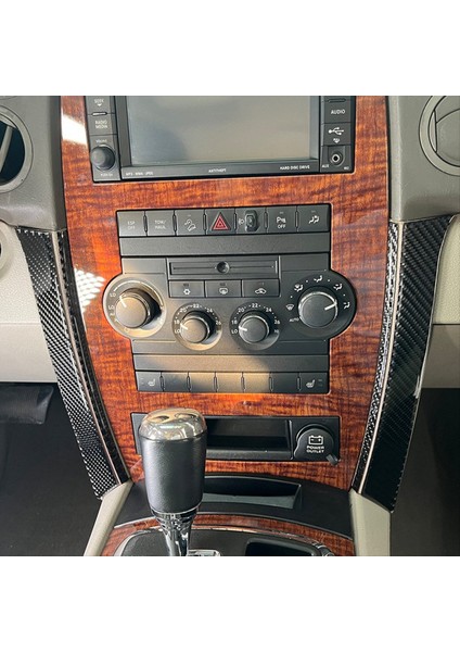 Jeep Commander Için 2006-2010 Karbon Fiber Otomobil Merkezi Konsol Navigasyon Yan Şeritleri Trim Sticker Aksesuarları (Yurt Dışından) indirimleri