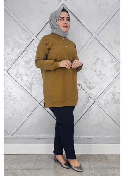 Kadın Taş Detaylı Tesettür Tunik fiyatları