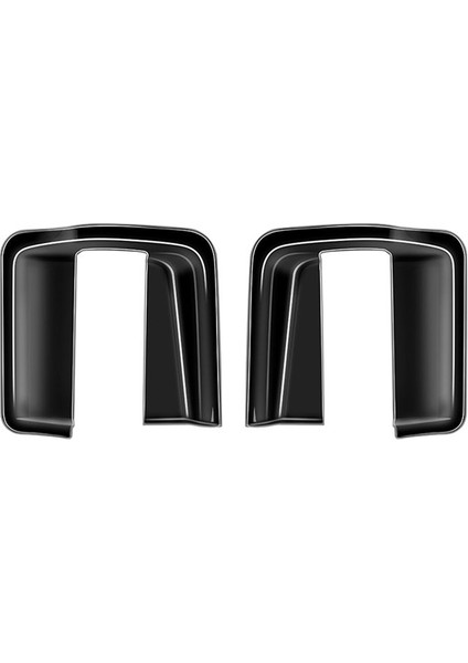 Toyota Alphard 40 Serisi 2023+ Araç Iç Orta Kapı Tutucu Kase Kapak Döşeme Çerçevesi Parlak Siyah (Yurt Dışından)