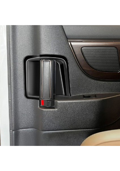 Toyota Alphard 40 Serisi 2023+ Araç Iç Orta Kapı Tutucu Kase Kapak Döşeme Çerçevesi Parlak Siyah (Yurt Dışından) modelleri