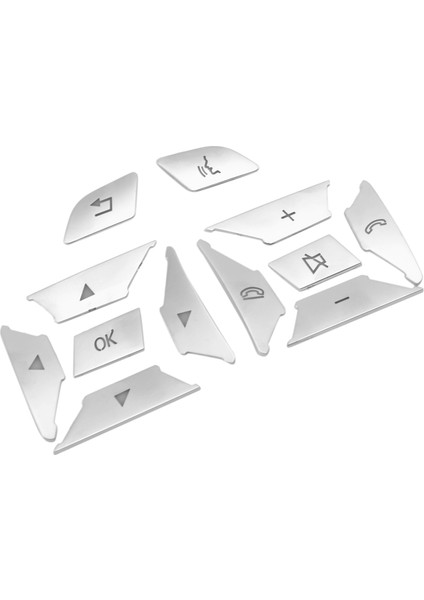 60X Direksiyon Simidi Düğmesi Anahtar Trim Kapak Çıkartma Mercedes Benz W176 W246 W212 W204 (Yurt Dışından) fiyatları