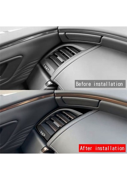 Toyota Alphard 40 Serisi 2023+ Rhd Parlak Siyah Gösterge Tablosu Koşul Durumu Havalandırma Outlet Kapak Döşeme Çerçevesi Çıkartma (Yurt Dışından) fırsatları