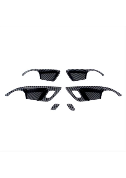 Chevrolet Trax Seeker Için 2023 2024 Araba Iç Kapı Kasesi Çerçeve Kapak Döşeme Aksesuarları - Abs Karbon Fiber (Yurt Dışından)