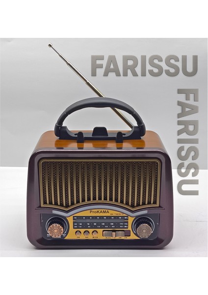 BK-7082BTS Solar Şarjlı Retro Tasarım Radyo - Bluetooth, Usb/tf Kart Girişli, El Fenerli (17X13X8 Cm) indirimleri