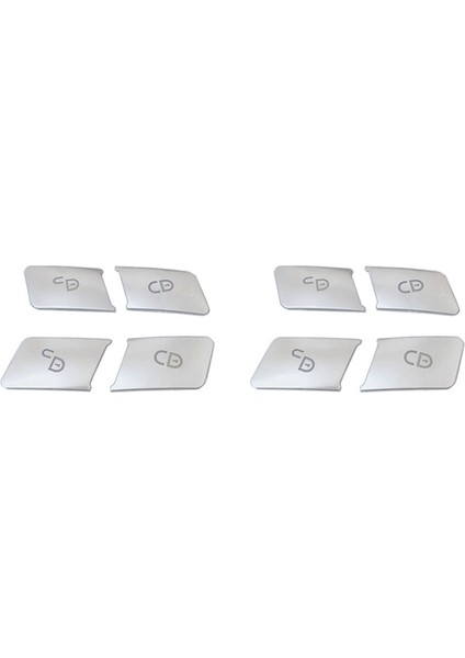 Mercedes Benz Için 2x A B C E Glk ml Gl G Sınıf Kapı Kilidi Kilidi Açma Düğmeleri Kapak Çıkartmaları Trim Araba Stilini (Yurt Dışından)