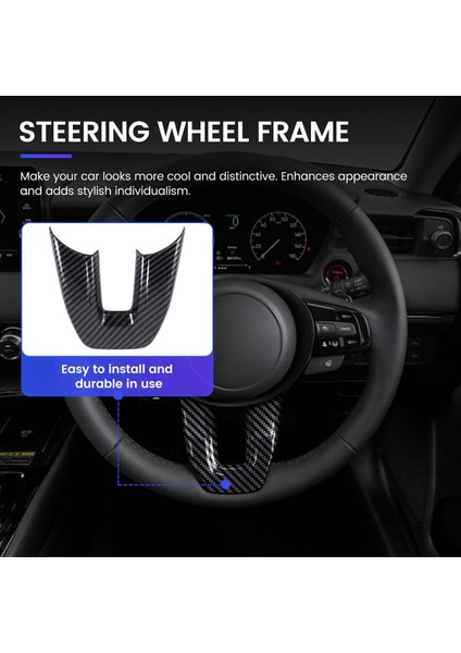 Araç Karbon Fiber V Stil Direksiyon Paneli Kapak Honda Vezel Hr-V-V Hrv 2021 2022 (Yurt Dışından) fırsatları