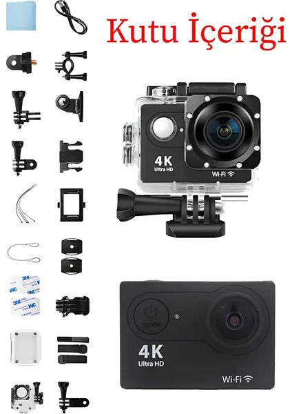 4K Ultra HD Wifi Su Geçirmez Aksiyon Kamerası modelleri