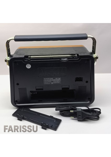 Everton RT-756 Nostaljik Retro Tasarım Radyo - Fm/am/sw 3 Bant, Bluetooth, Usb/tf Mp3 Çalar