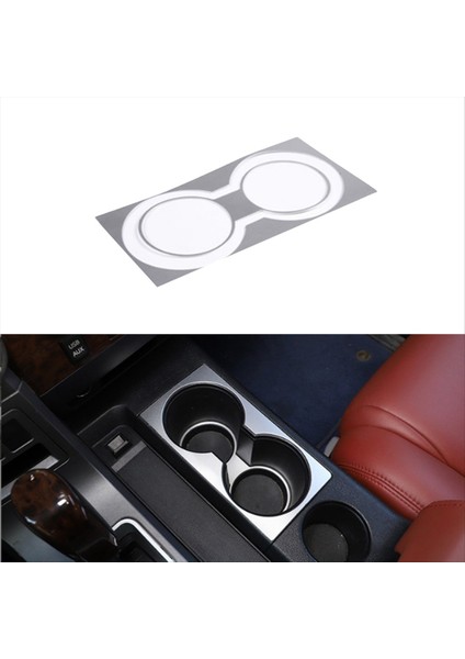 Toyota Tundra 2007-2013 Alüminyum Alaşım Araç Merkezi Kontrol Su Kupası Tutucu Trim Sticker Araç Aksesuarları Gümüş (Yurt Dışından) indirimleri