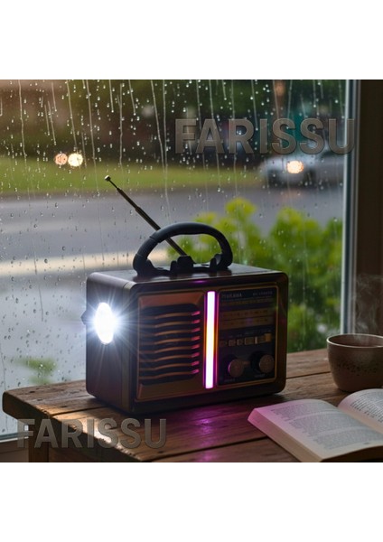 BK-7050BTS Nostaljik Solar Radyo | Am/fm/sw 3 Bant | Bluetooth, Usb/tf Müzik Destekli | El Fenerli fiyatları