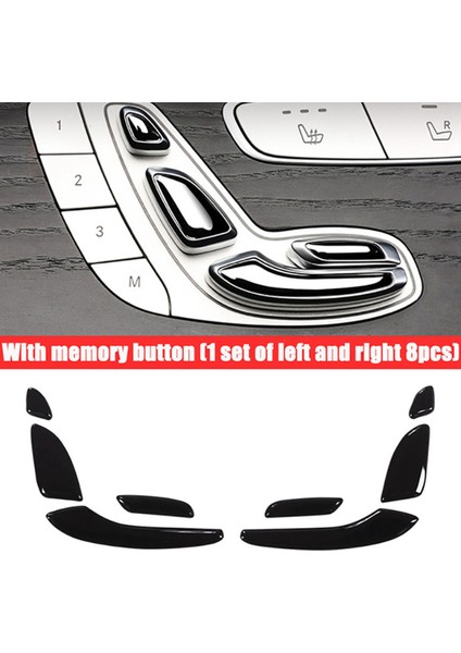 16PCS Siyah Otomatik Araba Kapısı Koltuk Ayarlama Düğmesi Anahtarı Kapak Çıkartma Trim Mercedes Benz E C Glc Sınıfı W213 W205 X253 (Yurt Dışından) fiyatları