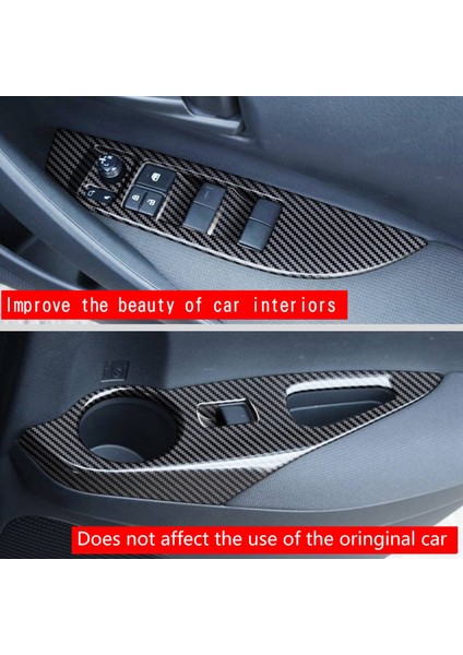 Toyota Corolla Cross 2021 2022 Rhd Için Araba Parlak Siyah Pencere Cam Kaldırma Düğmesi Anahtarı Kapak Trim Kapısı Kol Dayama Paneli (Yurt Dışından) indirimleri