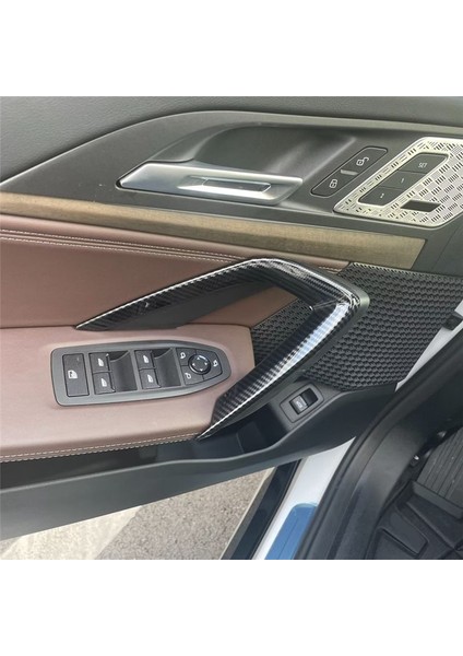 Araç Iç Kapı Kolu Kapak Kalıplama Trim Dekorasyonu Bmw X1 U11 2023 2024 Iç Aksesuarlar - Abs Karbon Fiber (Yurt Dışından) indirimleri