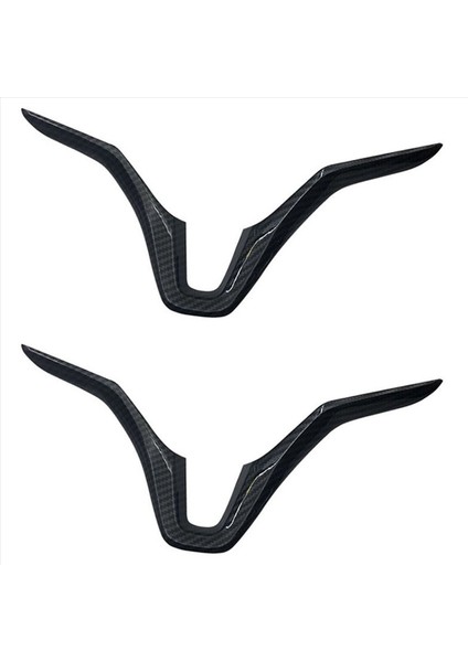 Honda Vezel Için 2x Hr-V Hrv 2015 2016 2017 Otomobil Direksiyon Simidi Paneli Kapak Döşeme Garnitür Karbon Fiber Sequins (Yurt Dışından)